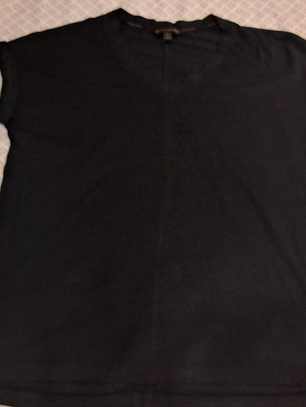 Banana Republic Black Women's V Neck Tee Classic Solid Black Sz S
